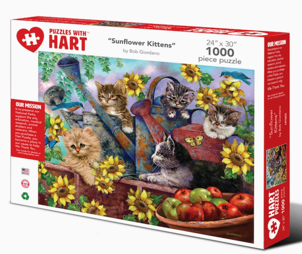 Sunflower Kittens 1000pc puzzle